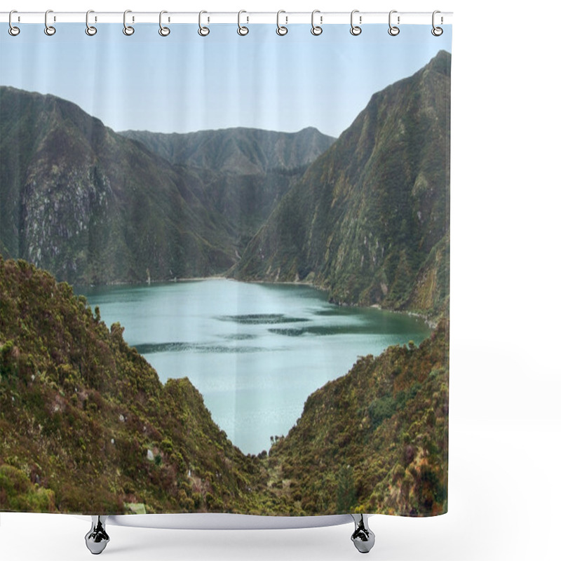 Personality  Lakeside Scenery At The Azores Shower Curtains