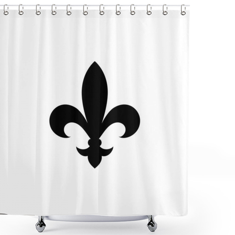 Personality  Fleur De Lis Heraldic Icon. Shower Curtains