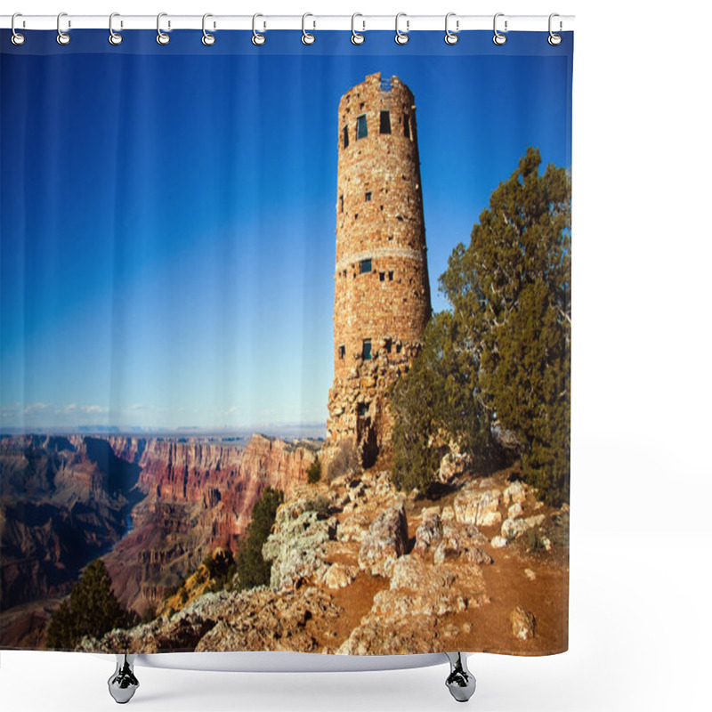 Personality  The Watchtower At The Grand Canyon Shower Curtains