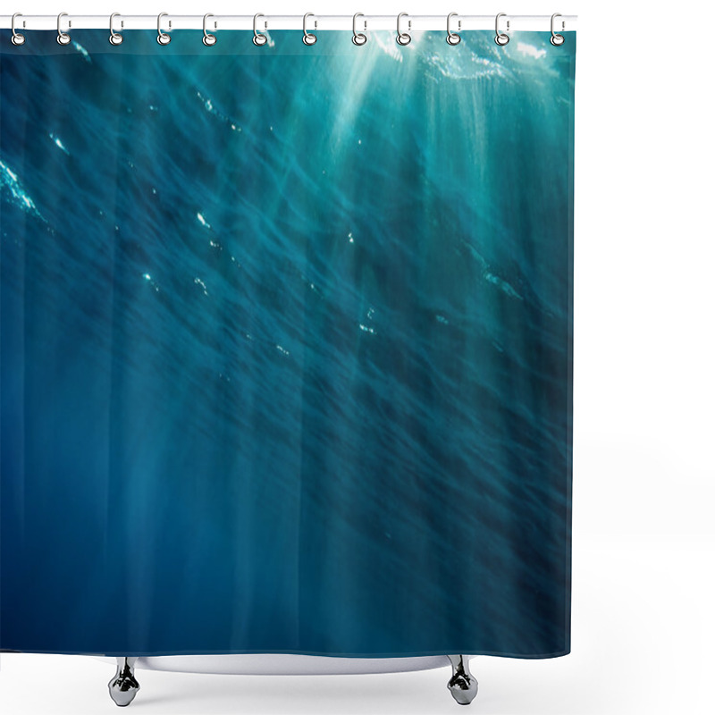 Personality  Rays Of Light From The Surface To Depth Shower Curtains