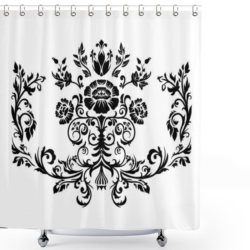 Personality  Damask Ornament. Shower Curtains