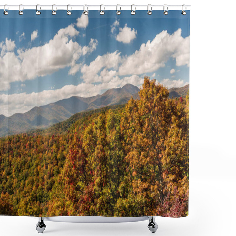 Personality  Blue Ridge Mountains In The Appalachians Of Western North Carolina On A Beautiful Autumn Day Shower Curtains