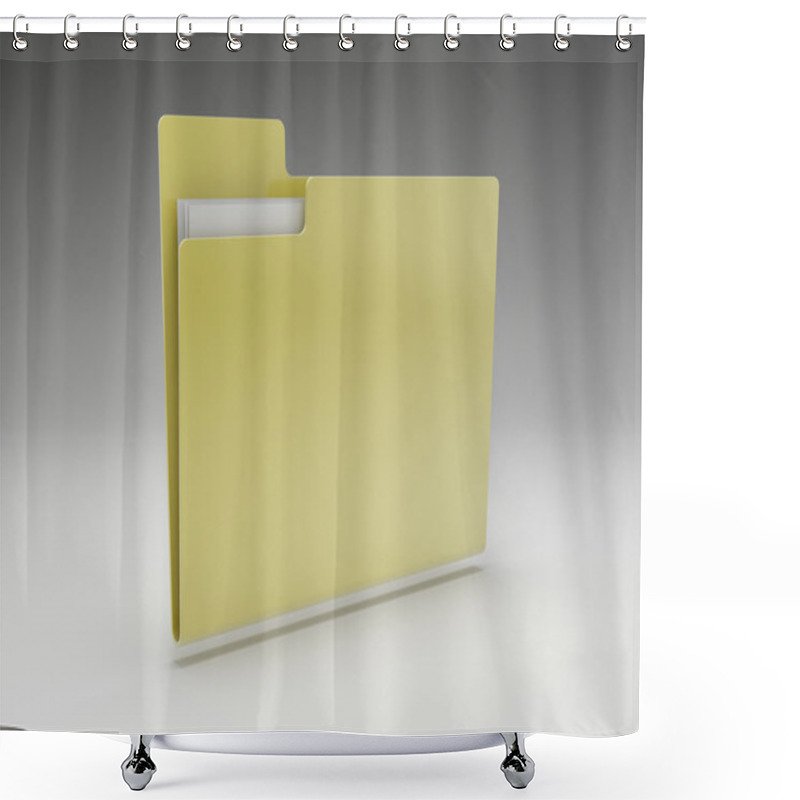 Personality  Folder Icon Shower Curtains