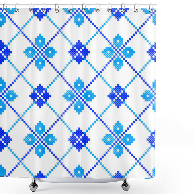 Personality  Seamless Winter Pattern Shower Curtains