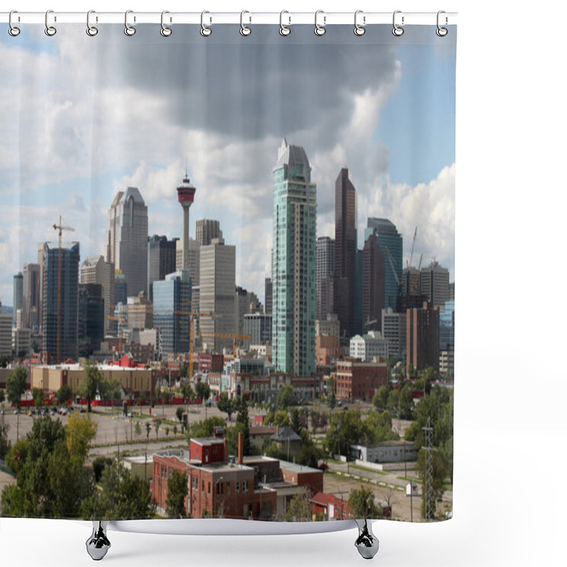 Personality  Calgary Office Buildings Shower Curtains