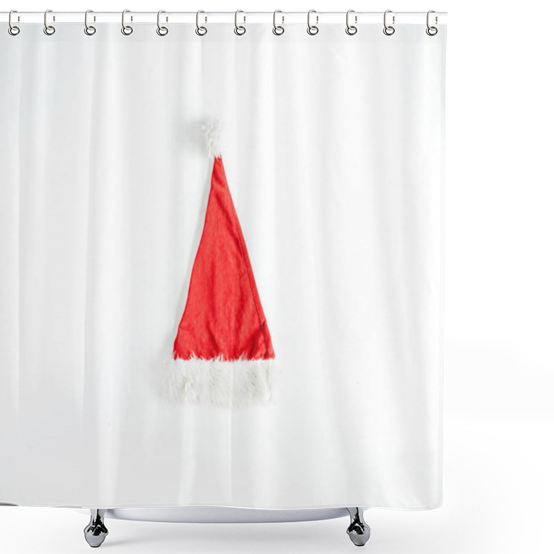 Personality  Santa Hat Isolated On White Shower Curtains