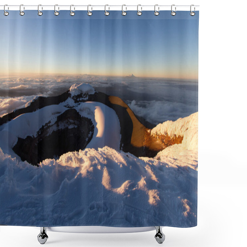 Personality  Summit Of Cotopaxi Shower Curtains