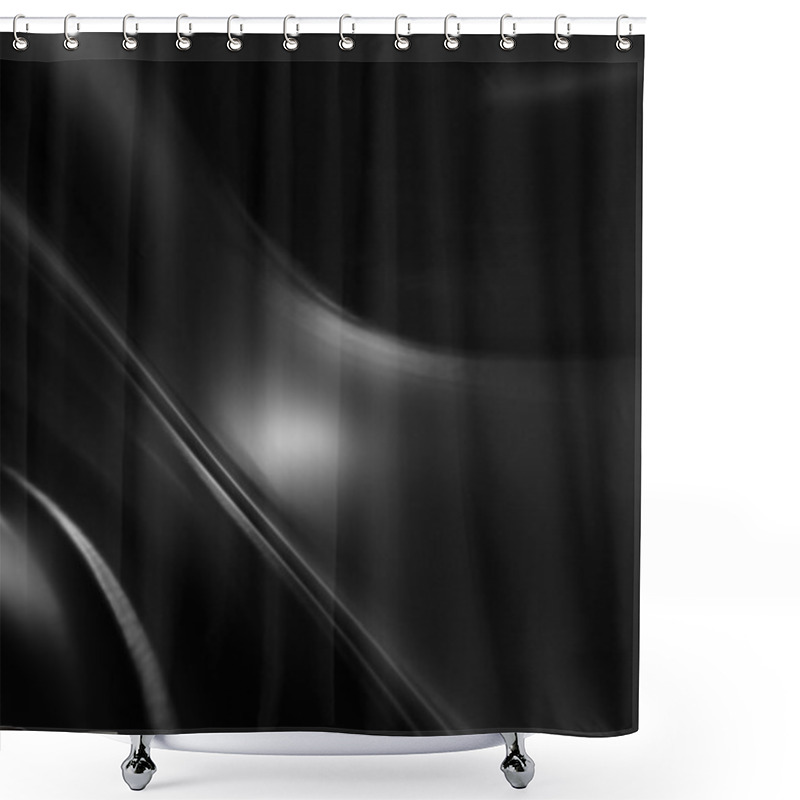 Personality  Black Background Shower Curtains