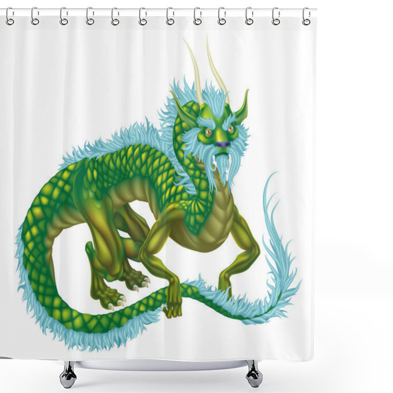 Personality  Dragon Shower Curtains