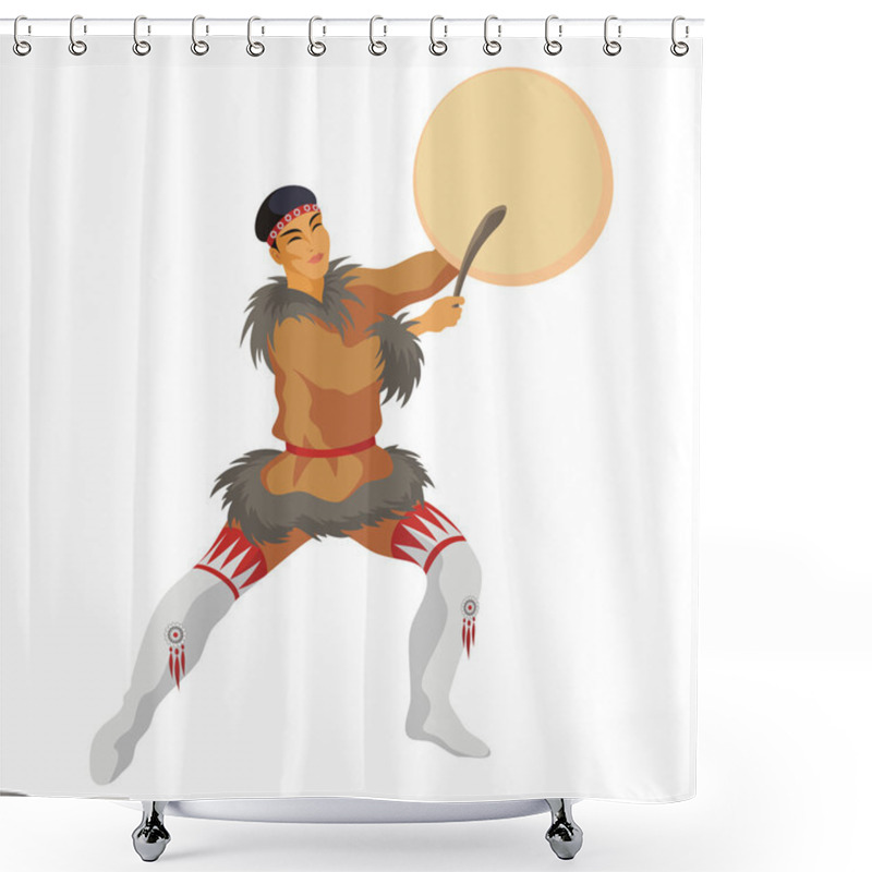 Personality  The Young Man With A Tambourine Shower Curtains