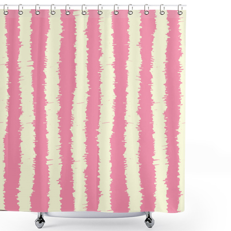 Personality  Sketchy Stripes Seamless Pattern Shower Curtains