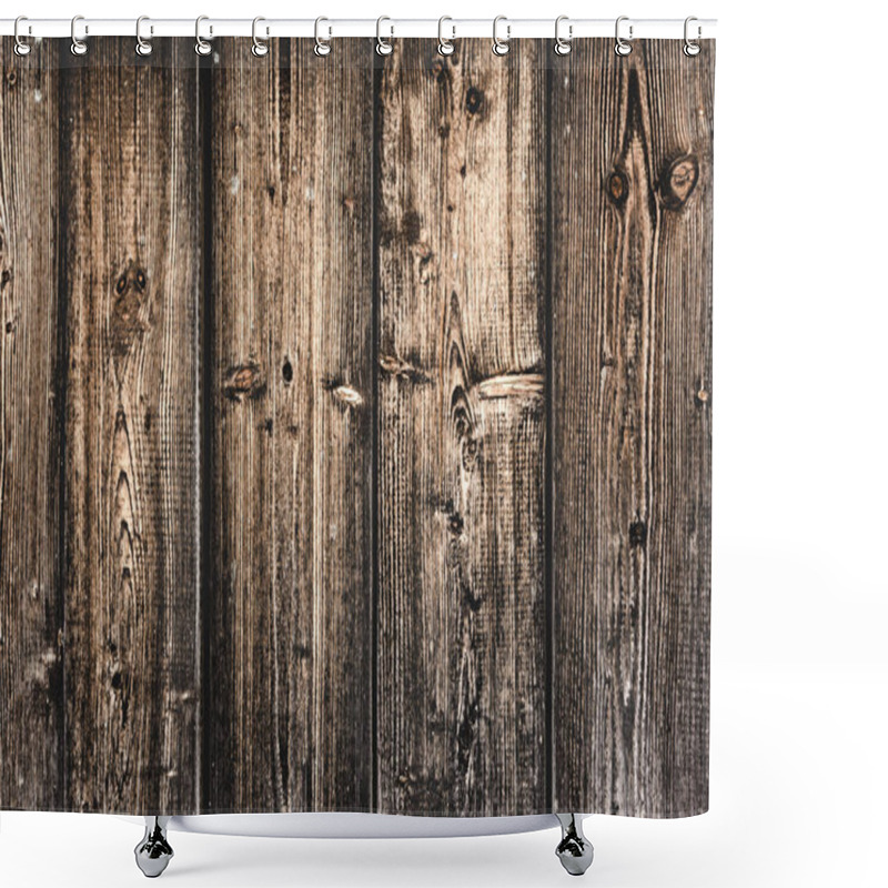 Personality  Textured Aged Weathered Wooden Background With Copy Space Shower Curtains