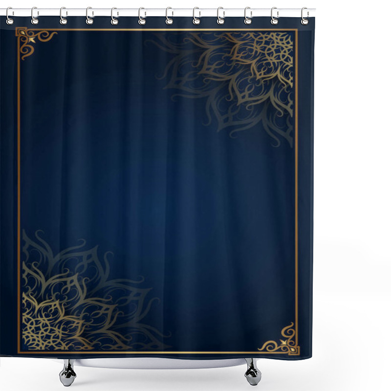 Personality  Luxury Background With Mandala Ornament Shower Curtains