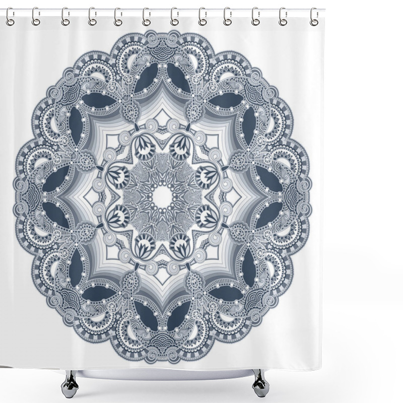 Personality  Circle Ornament Shower Curtains