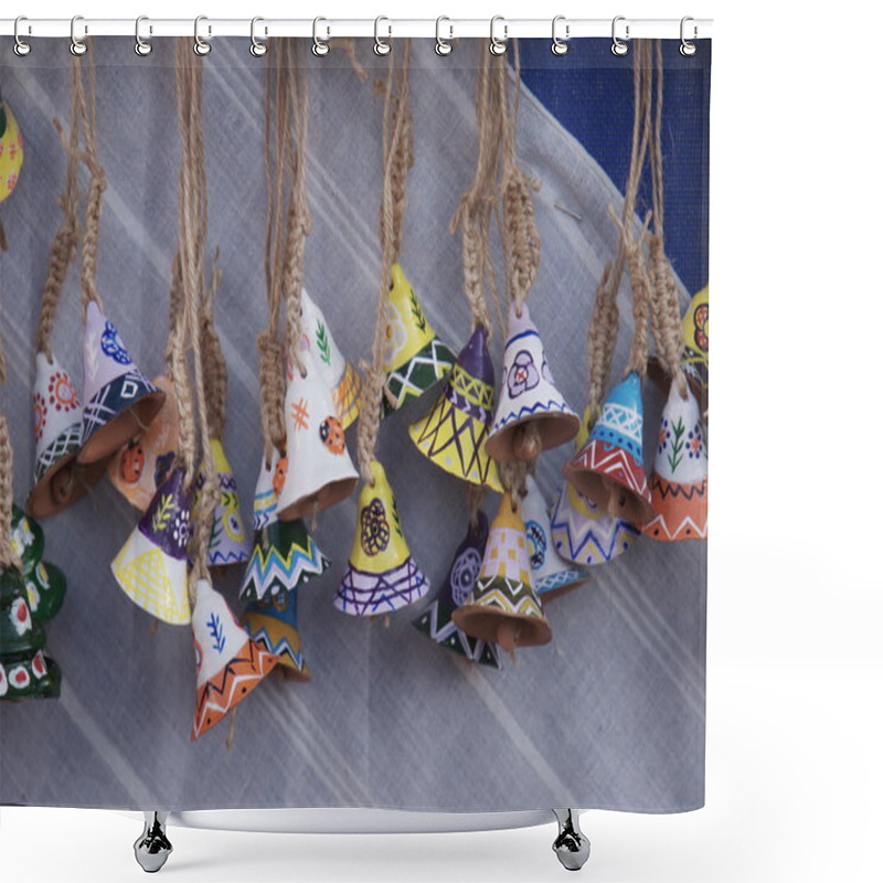 Personality  Terracotta's Painted Little Bells Shower Curtains