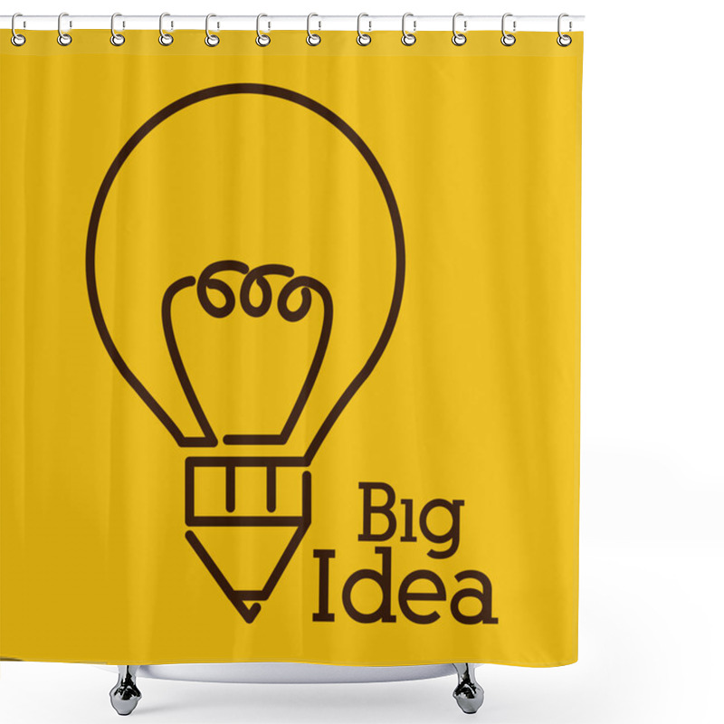 Personality  Big Idea Design Shower Curtains