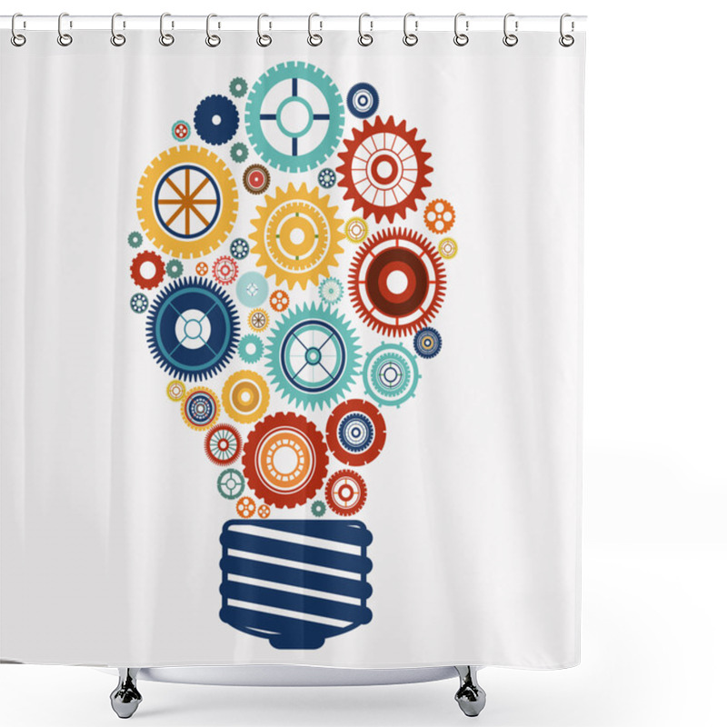 Personality  Gears Design Shower Curtains