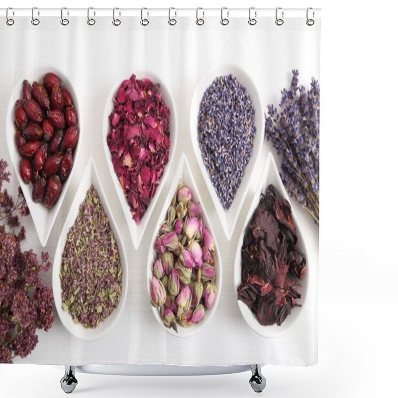 Personality  Flowers For Aromatherapy. Shower Curtains