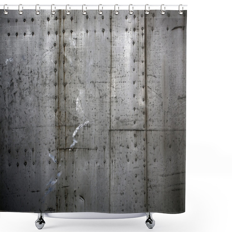 Personality  Metal Plates Assembled With Rivets  Shower Curtains