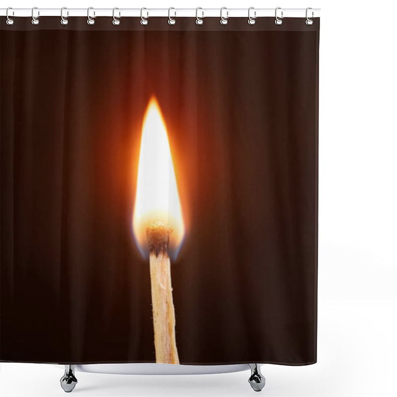 Personality  Match With The Flame Isolated Shower Curtains