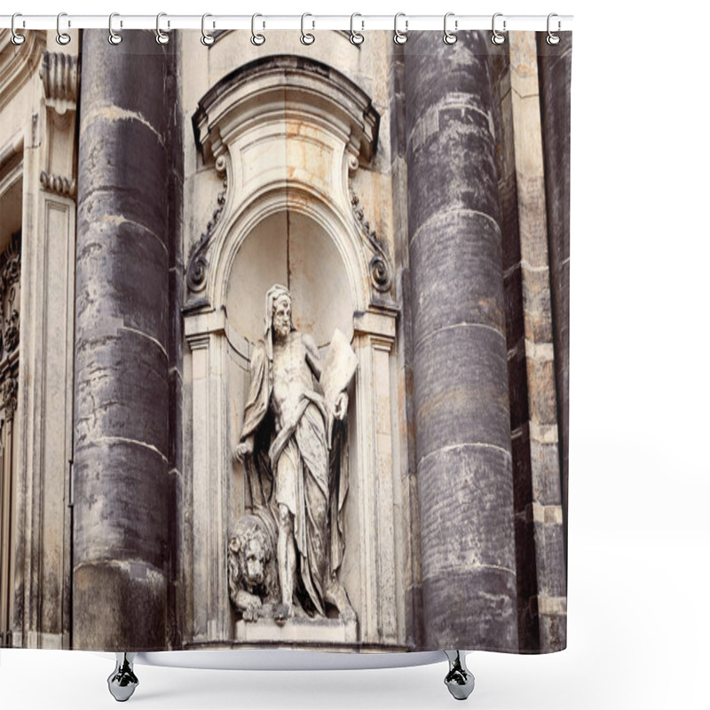 Personality  Statues Shower Curtains