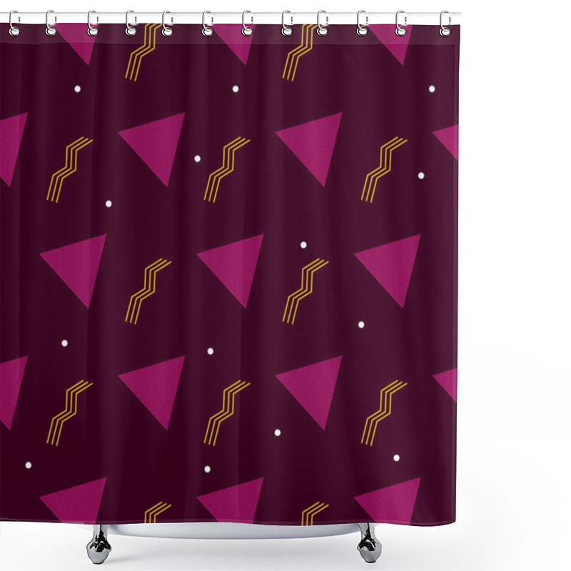 Personality  Eighties And Nineties Style Shower Curtains