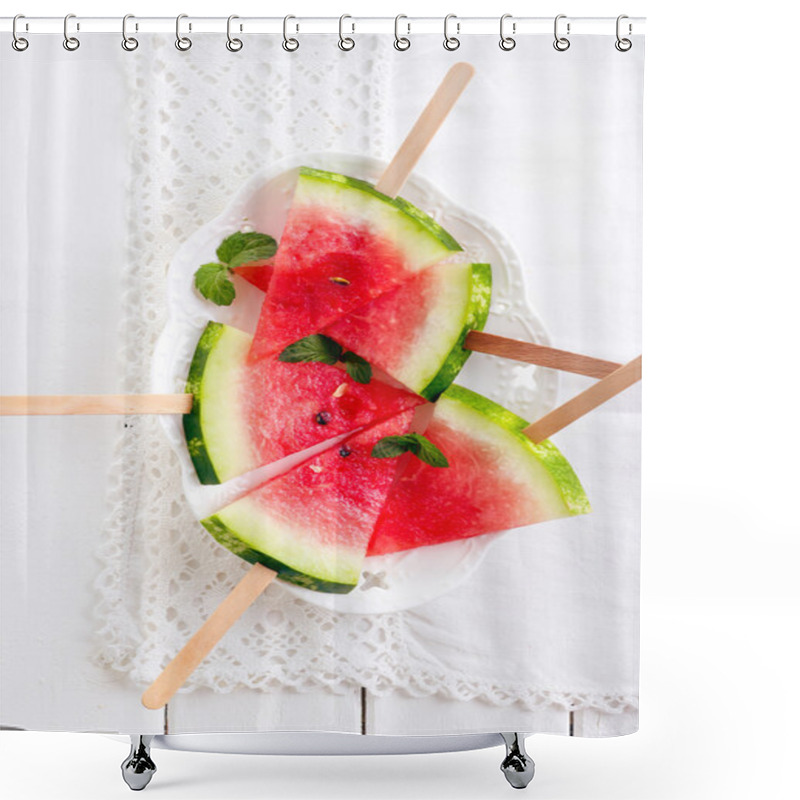 Personality  Slices Of Watermelon  Shower Curtains