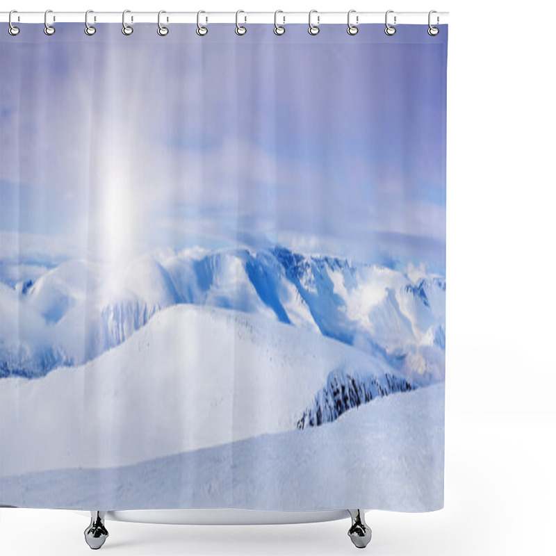 Personality  Arctic Mountains Shower Curtains