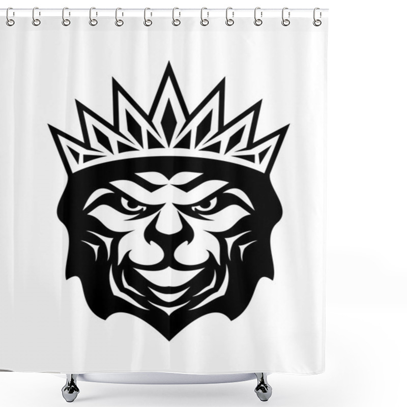 Personality  Heraldic Crowned Lion Shower Curtains