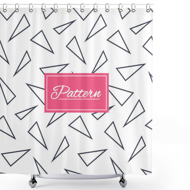 Personality  Geometric Seamless Pattern. Shower Curtains