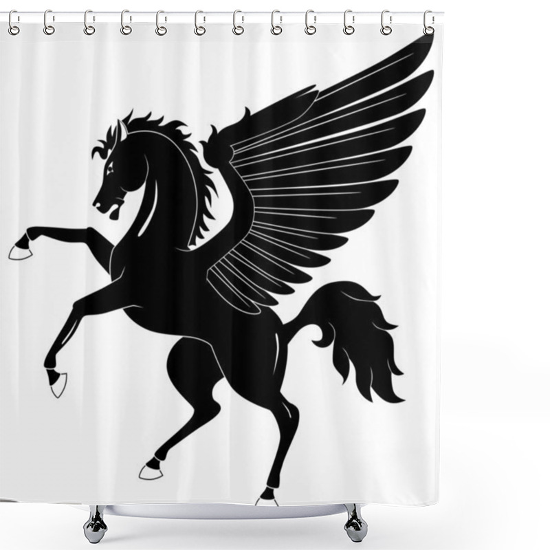 Personality  Pegasus Shower Curtains