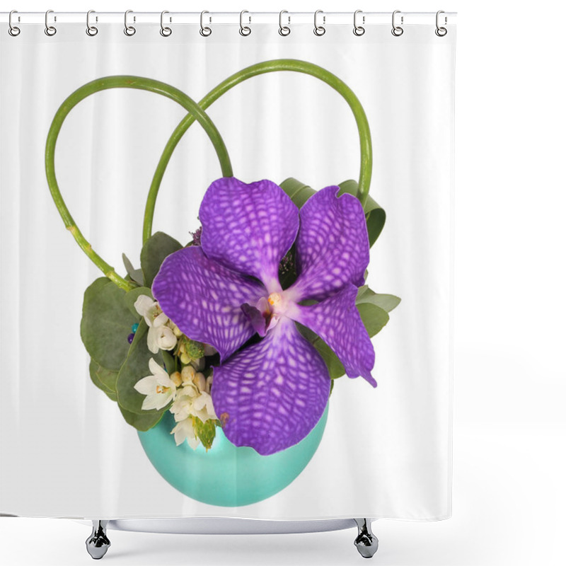 Personality  Colourfull Floral Arrangement Shower Curtains