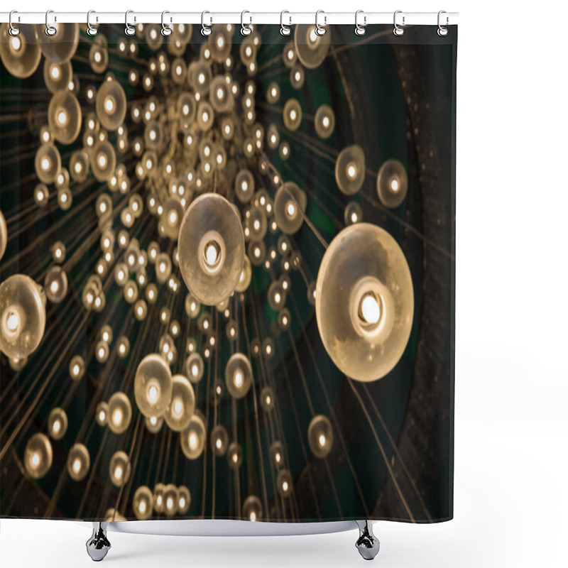 Personality  Background With Light Bulbs Shower Curtains