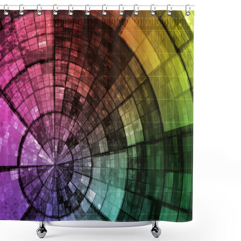 Personality  Information Technology Shower Curtains