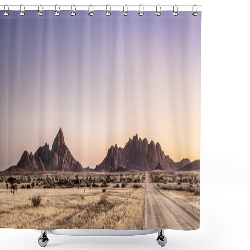 Personality  Landscape Shot Of Spitzkoppe Nature Reserve. Shower Curtains