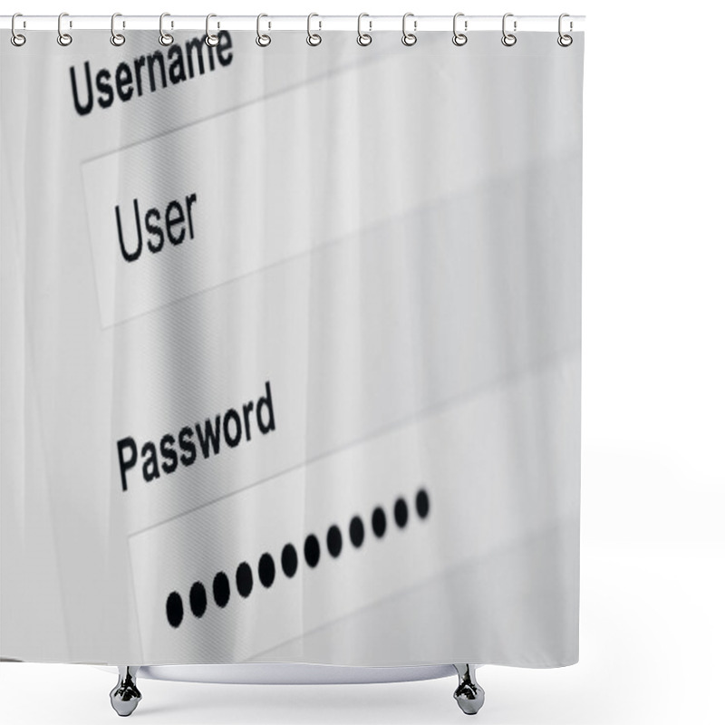 Personality  User Login On Screen Shower Curtains