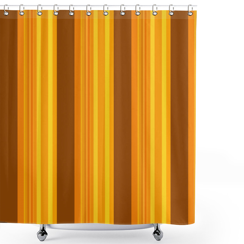 Personality  Retro Striped Background Shower Curtains