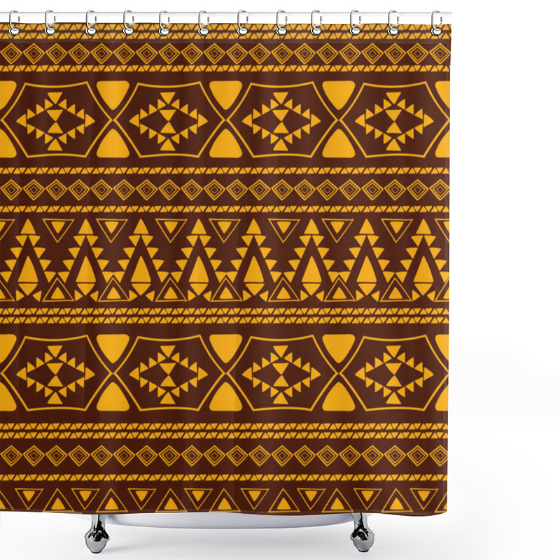 Personality  African Pattern Vector Seamless Shower Curtains