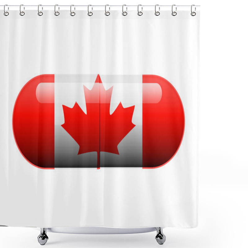 Personality  Canadian Pill Shower Curtains