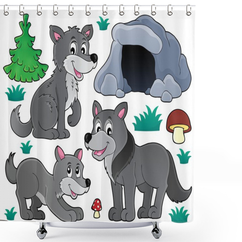 Personality  Wolves Theme Set 1 Shower Curtains