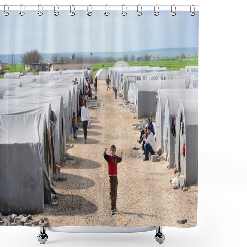 Personality  People In Refugee Camp Shower Curtains