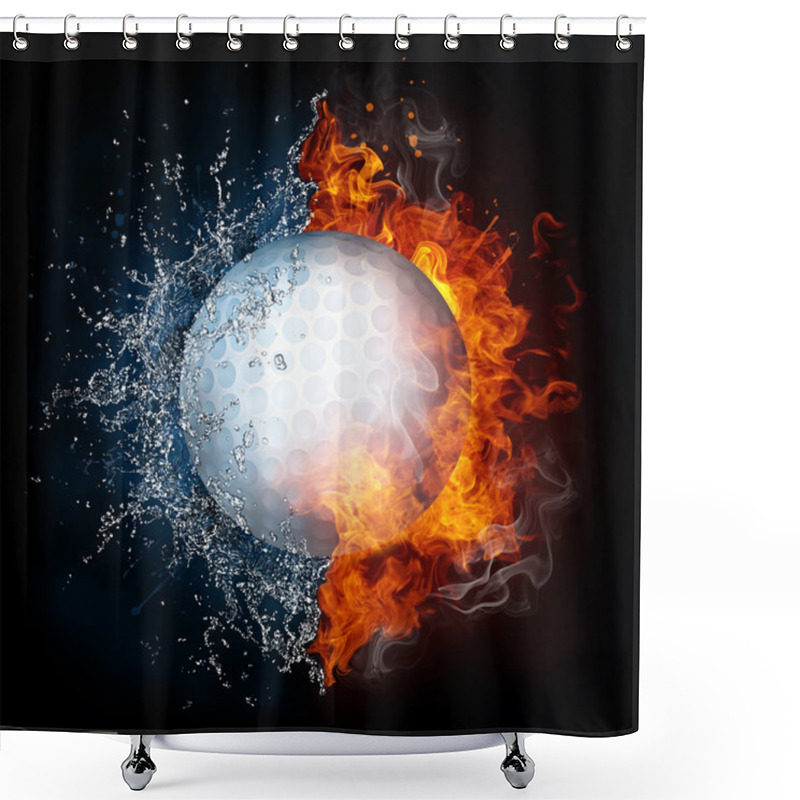 Personality  Golf Ball Shower Curtains