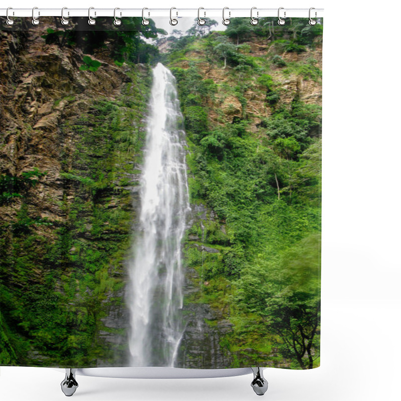 Personality  Wli Waterfall In Agumatsa Park In Ghana Shower Curtains