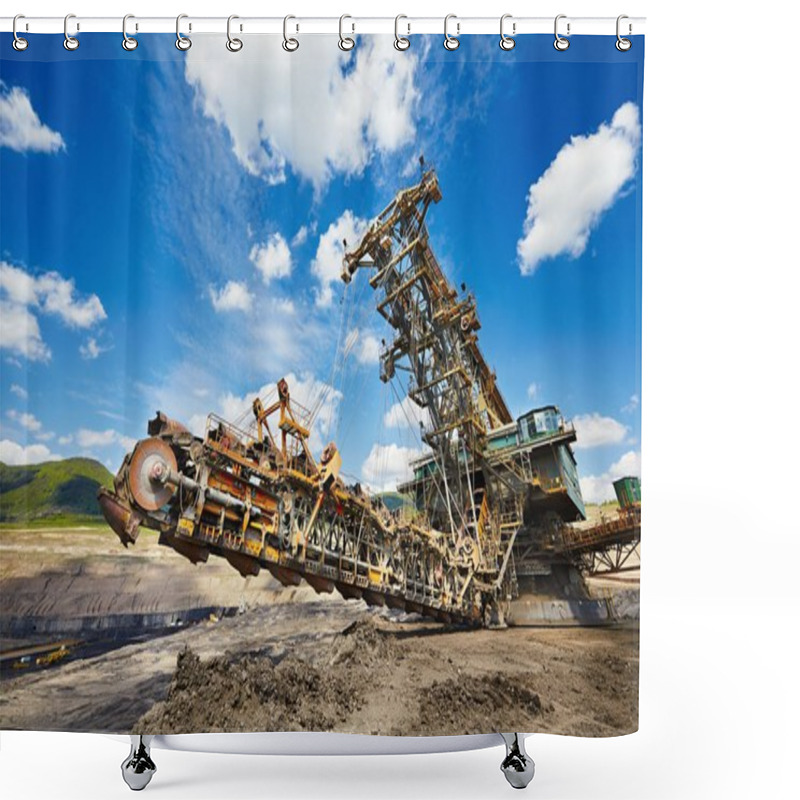 Personality  Coal Mine Shower Curtains