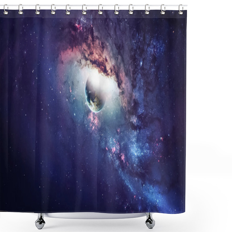 Personality  Universe Scene With Planets, Stars And Galaxies In Outer Space Showing The Beauty Of Space Exploration. Elements Furnished By NASA Shower Curtains