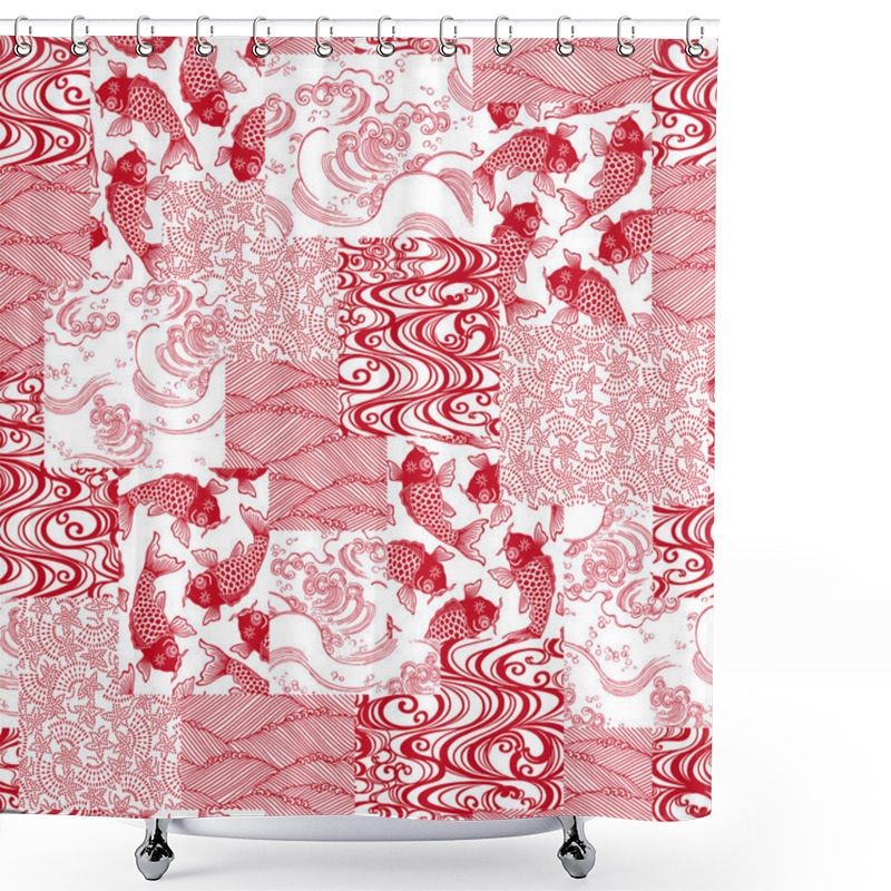 Personality  Japanese Tradition Pattern Shower Curtains