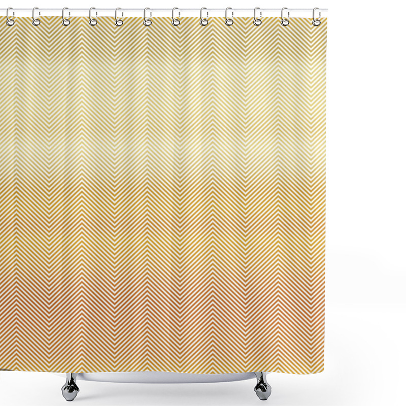 Personality  Gold Chevron Seamless Pattern Shower Curtains