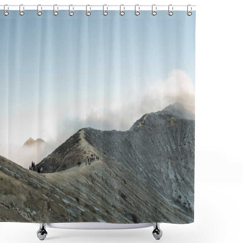 Personality  Kawah Ijen Crater Shower Curtains