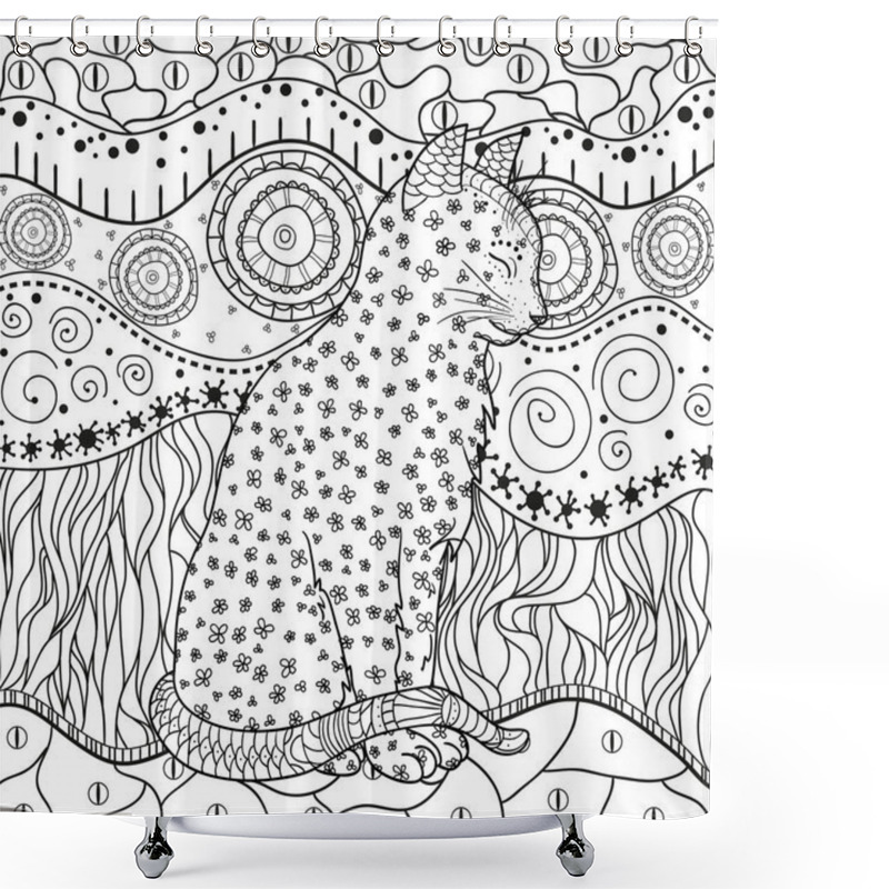 Personality  Illustration. Art Creation Shower Curtains