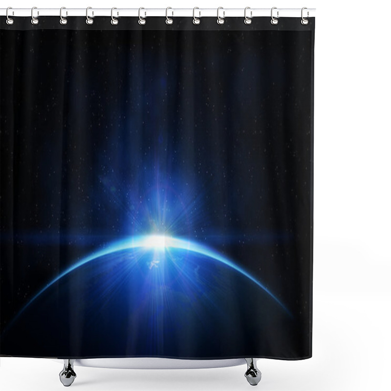 Personality  Planet Earth In Space Shower Curtains